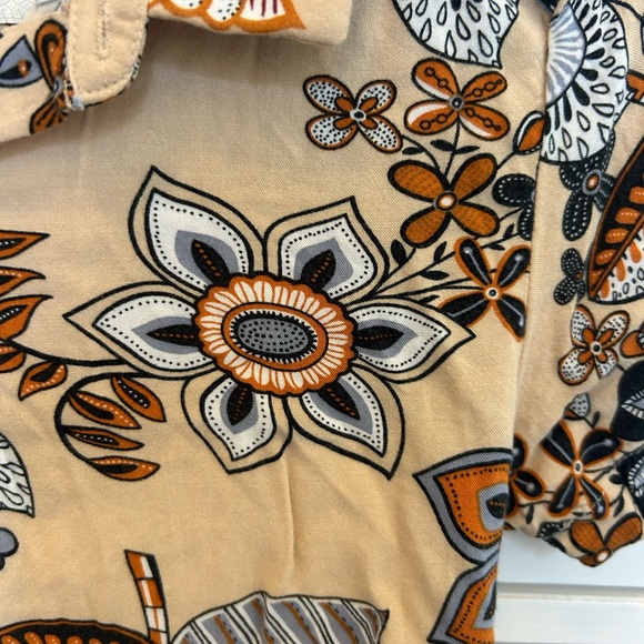 Denim and Flower floral button shirt size 8 - Picture 3 of 4